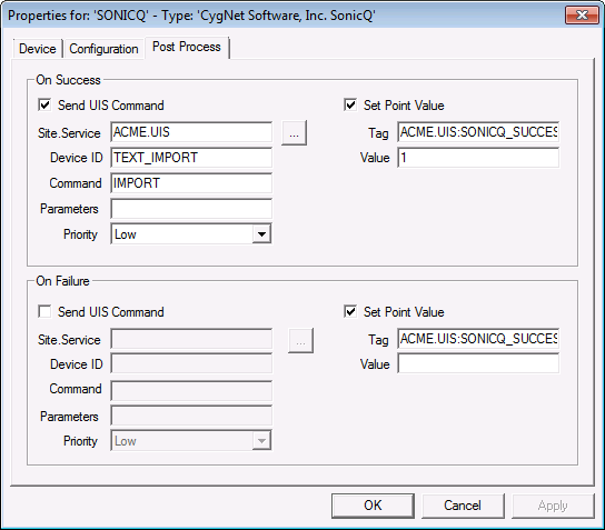 SonicQ EIE - Post Process Page